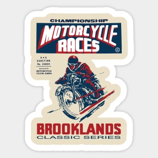 moto vintage racer Sticker
